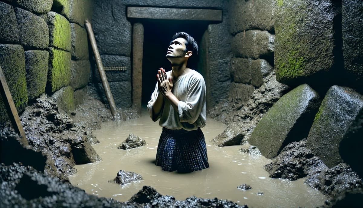 ជាប់​ខ្លួន​នៅ​ក្នុង​ភក់​ជ្រៅ